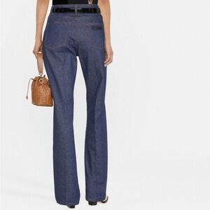 Fendi high rise straight leg runway jeans